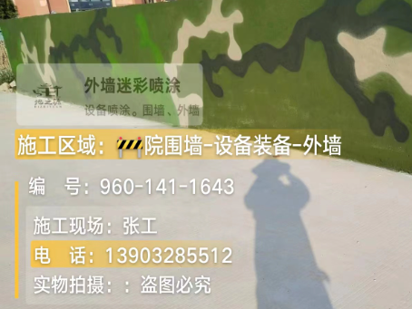 黑河 迷彩漆喷涂价格（按平方米计费）